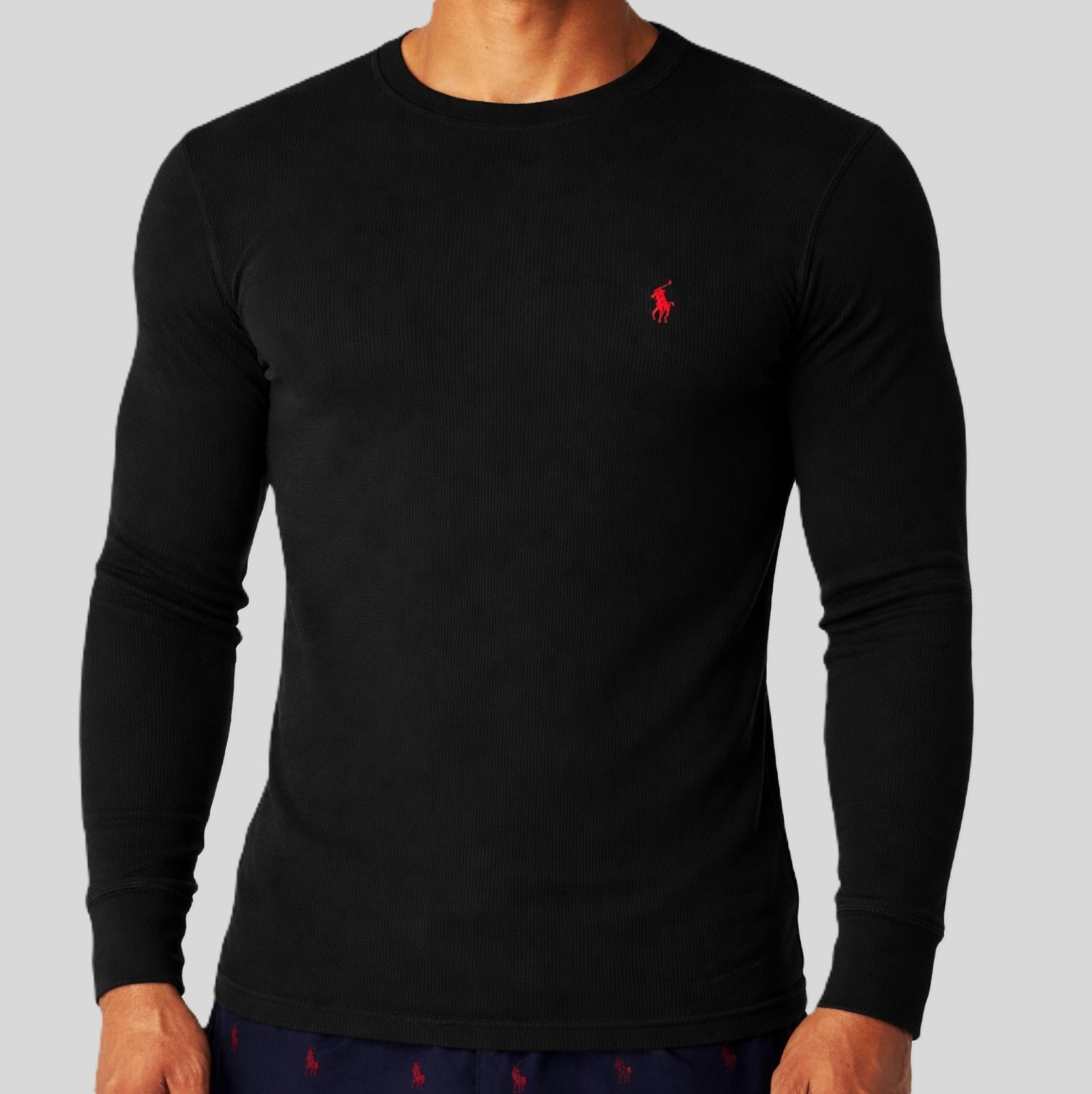 NWT - POLO RALPH LAUREN Mens Waffle Knit Thermal Long Sleeve Shirts : S - XXL