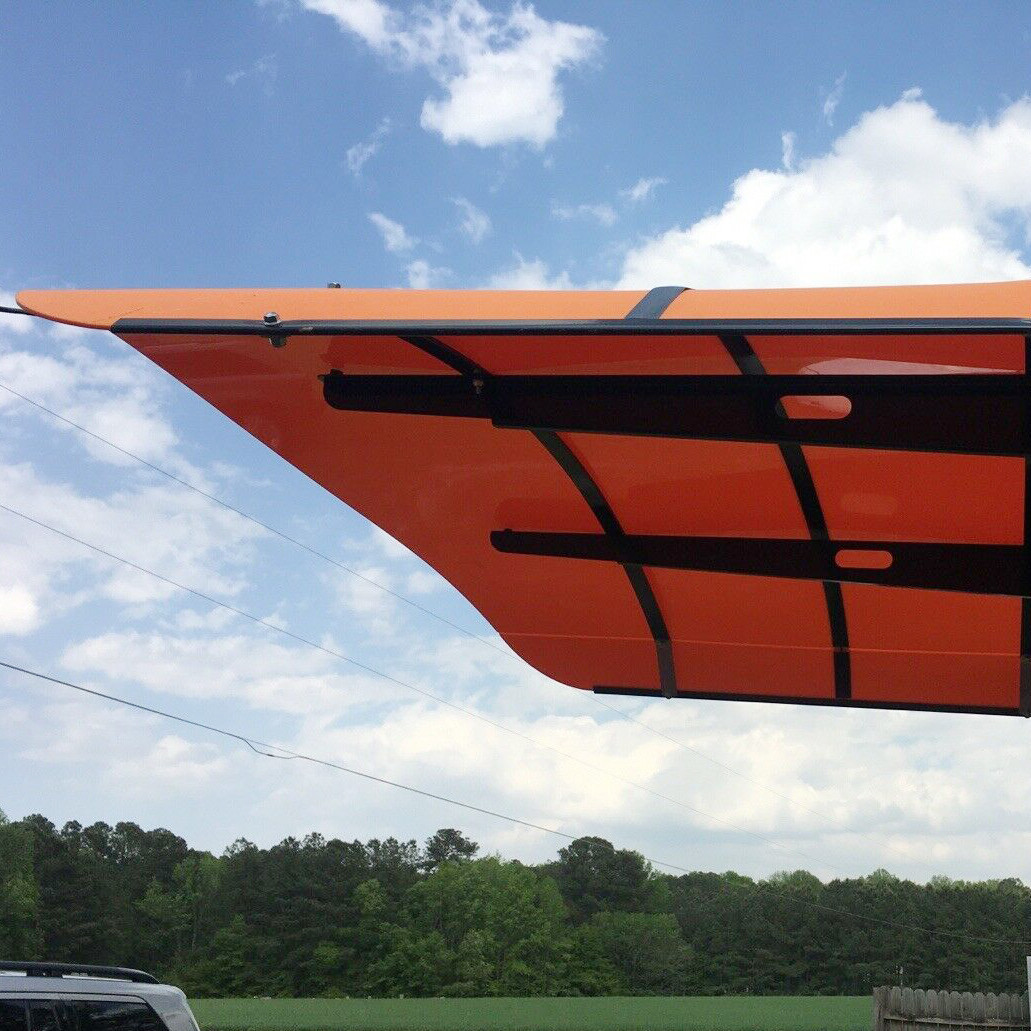 Tuff Top Tractor Canopy 48-3/8 in Orange for Kubota Kioti Agco