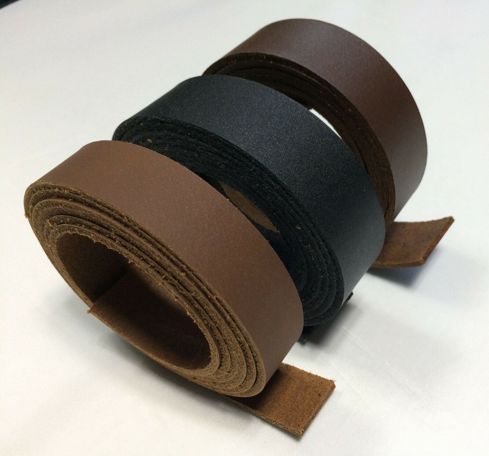 5-6 oz. Chrome Tanned Genuine Leather Strip Strap Blank 60 inches Plus 8 Widths