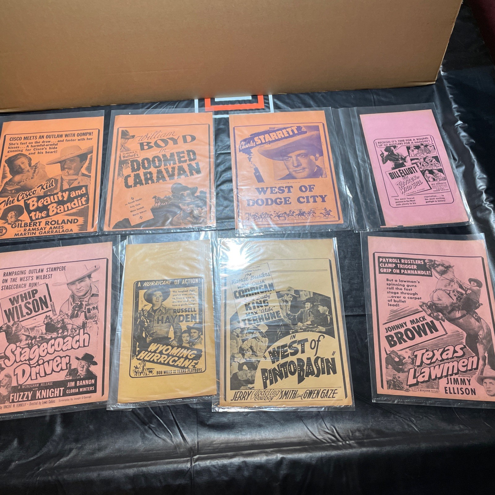 31 Original Vintage 1940s Movie Heralds Posters Western Cowboy Lot