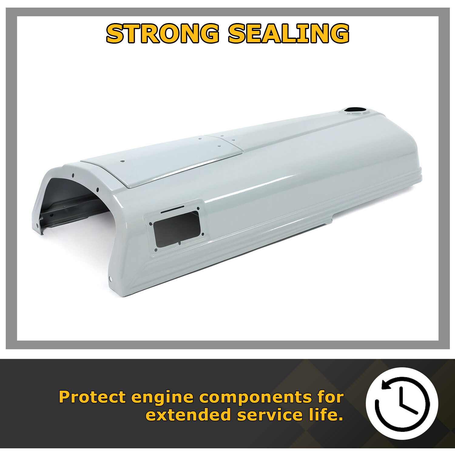 Gray Tractor Hood w/ Battery Door For Ford 2N 9N 8N Replace For 8N16612 9N16938C