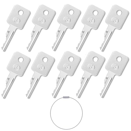 6693241 Ignition Key,10 Pack D250 Bobcat Keys Heavy Equipment Key WL-D250-1