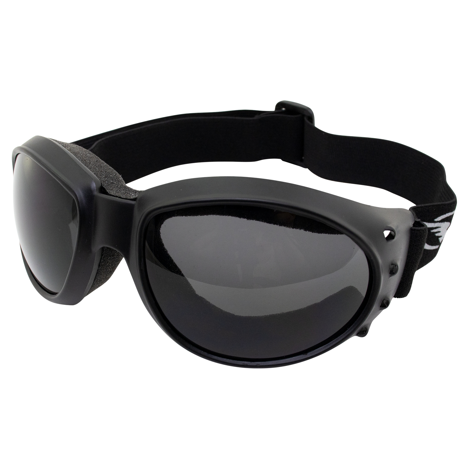 MOTORCYCLE ATV GOGGLES SUNGLASSES SMOKE LENS ANTI FOG COATING