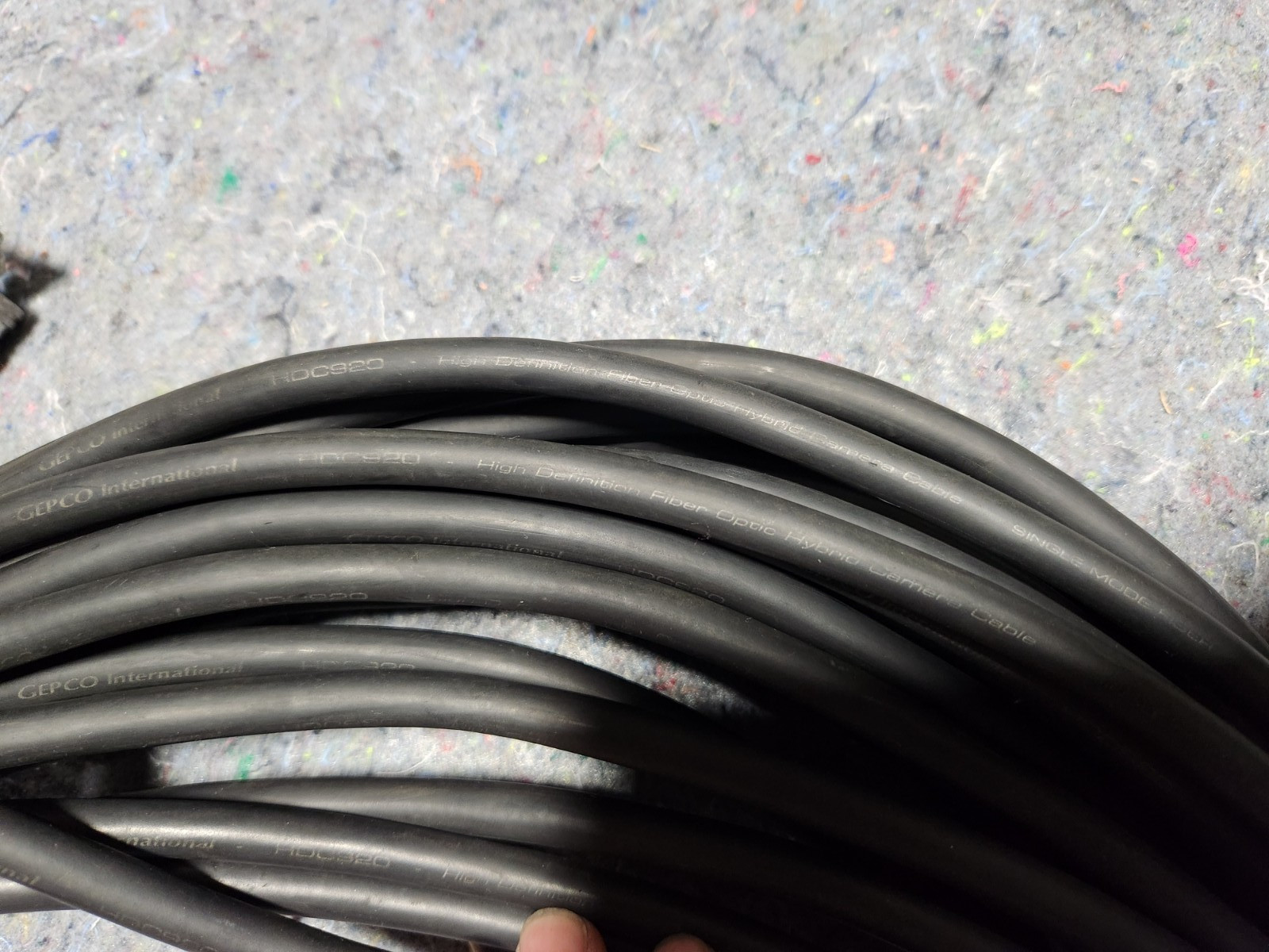 100' ft GEPCO HDC920 SMPTE 311M LEMO PUW/FUW Hi-Def Camera Hybrid SM Fiber Cable