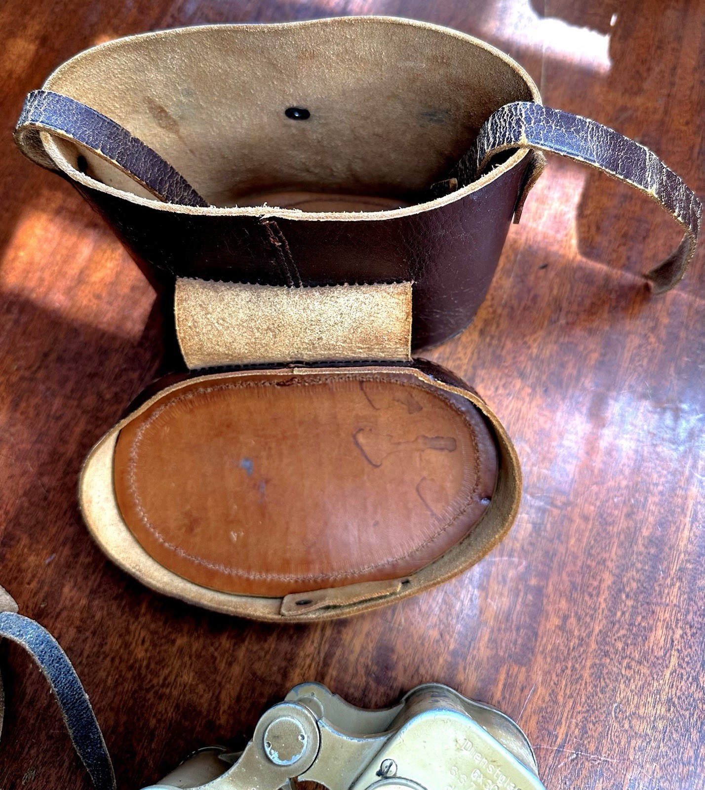 Dienstglas 6x30 DDX Desert Tan German Infantry WWll Binoculars SN 337732