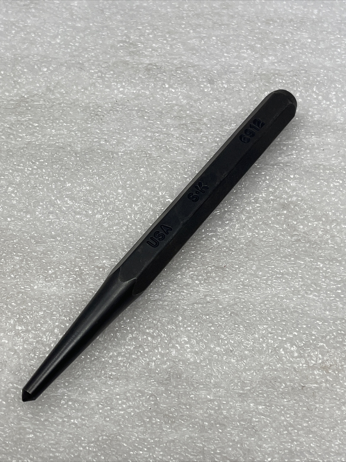 SK Hand Tools 3/8” Center Punch, 6912, Hex Shank, USA Made, New