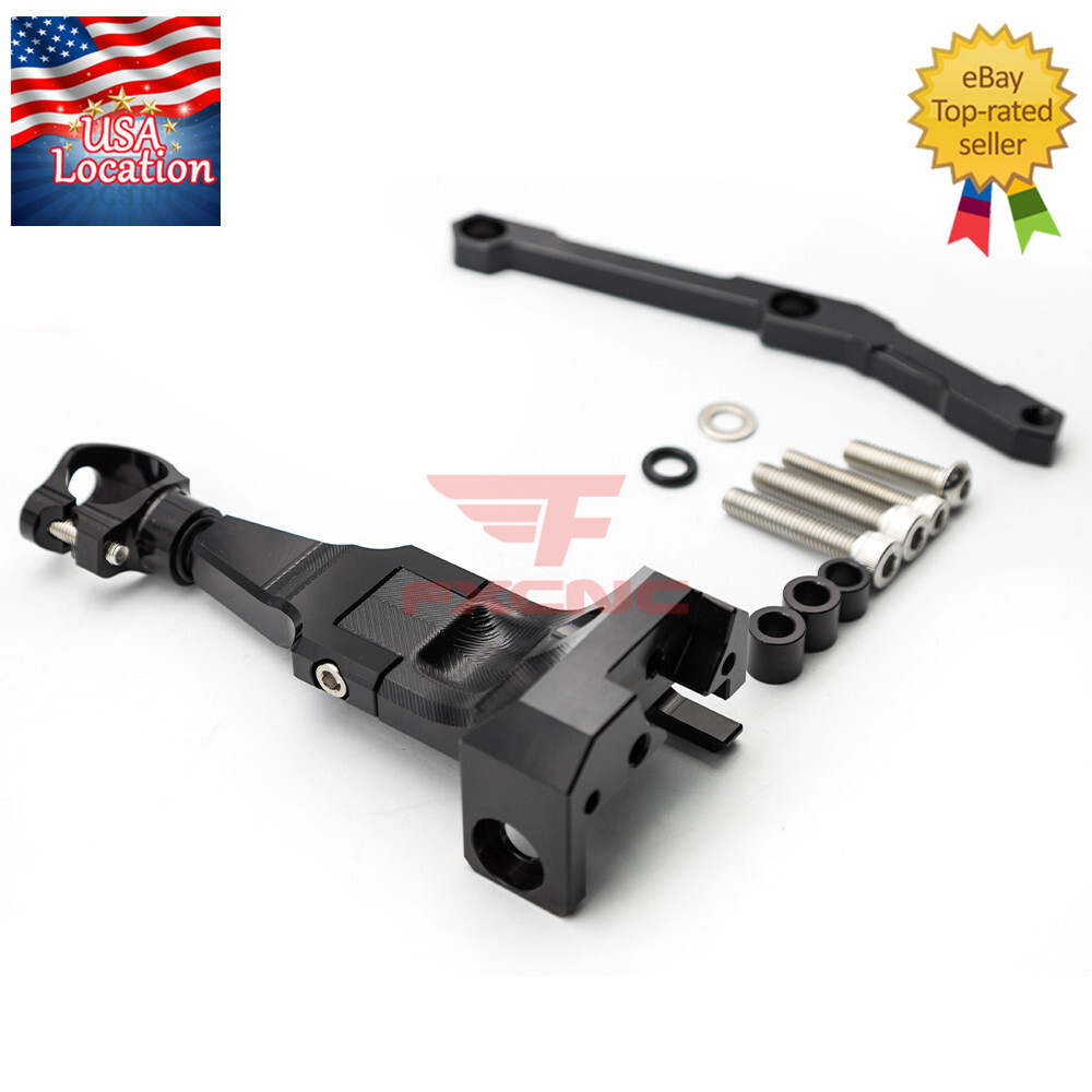 For Yamaha MT-09 FZ09 2013-2020 Carbon Fiber Steering Damper Bracket Mount Kit