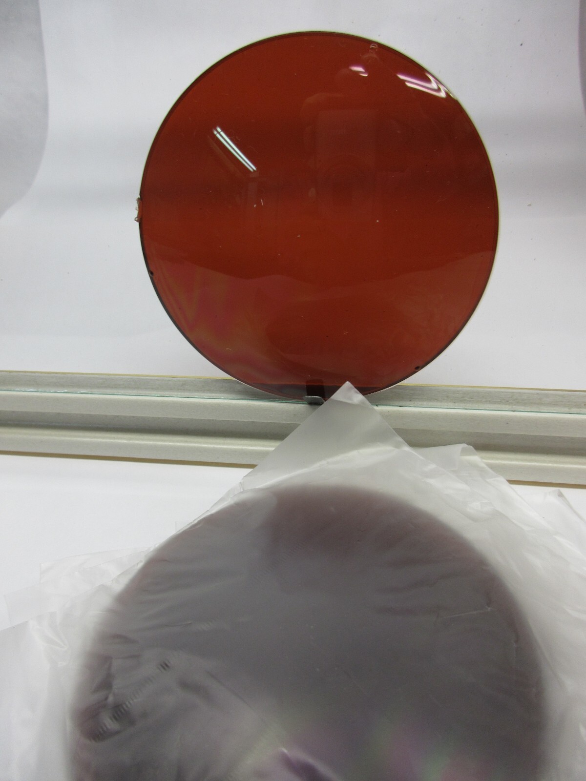 Uncut Stock Sunglass Lenses 2 Pair Amber Polycarbonate Plano No Rx