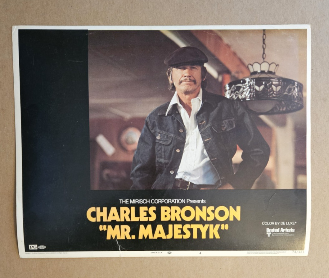MR. MAJESTYK 1974 set of 5 11x14 ORIGINAL Lobby Cards #2 4 6 7 8 Charles Bronson