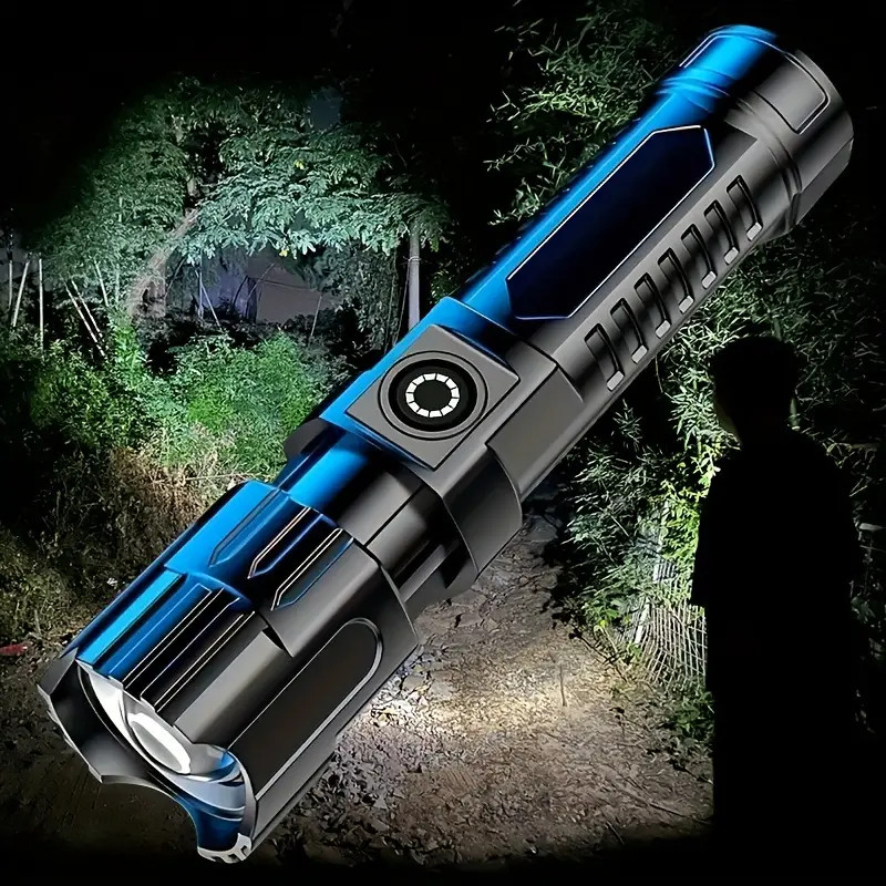 Mini Rechargeable LED Flashlight Tactical Police Super Bright Torch Zoomable Lot