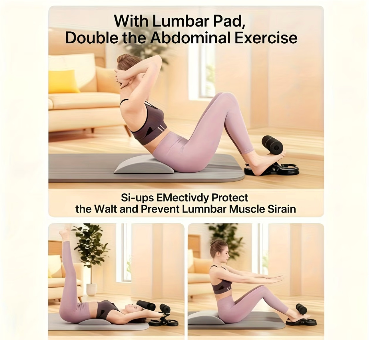 Sit-Up Exercise Machine – Adjustable Core Trainer for Home Workouts