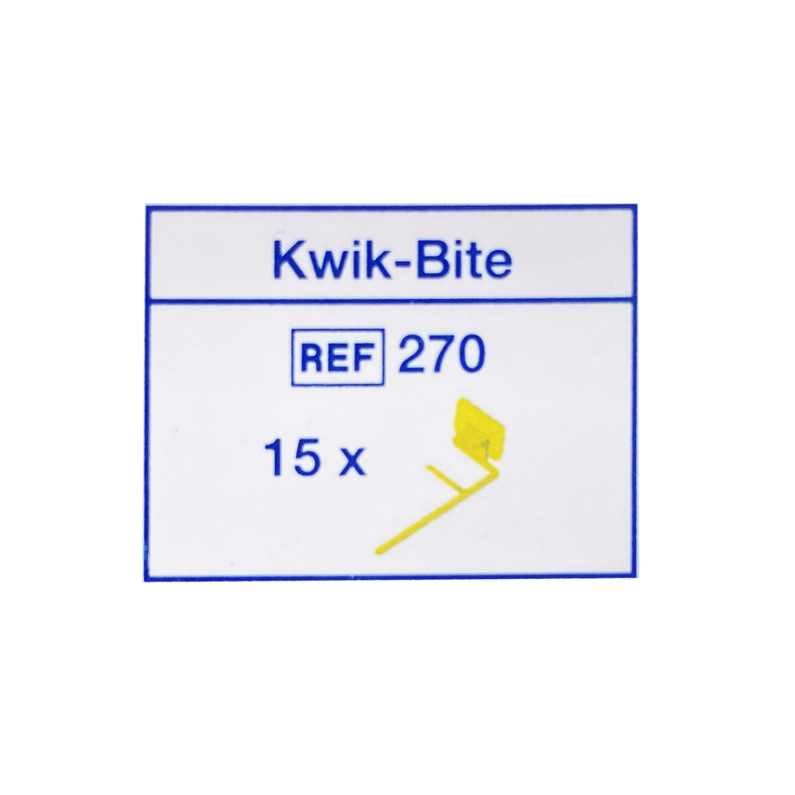 Dental X-Ray Holders (15pc) For Horizontal Bite Wings Kwik-Bite Ref: 270 By Kerr