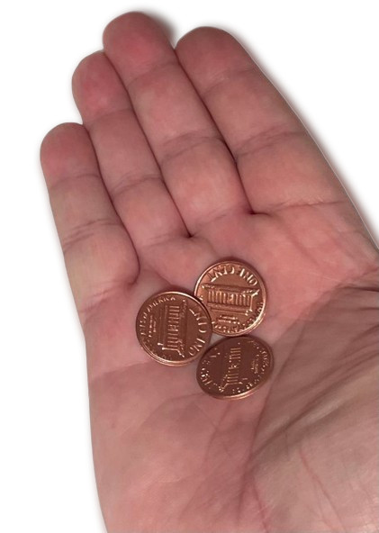 10 STEEL SHIM SHELL US PENNY TAIL Dime Magic Trick Hollow Coin Magnetic Vanish