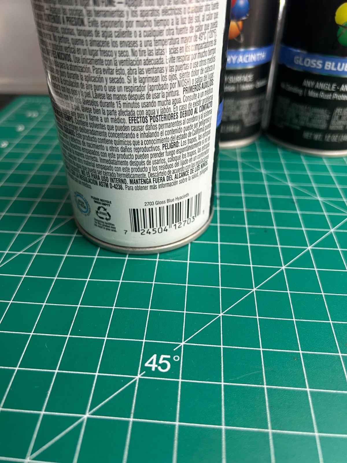 NEW 6-pack lot Krylon K02703007 Gloss Blue Hyacinth All-in-One Spray Paint 12 oz