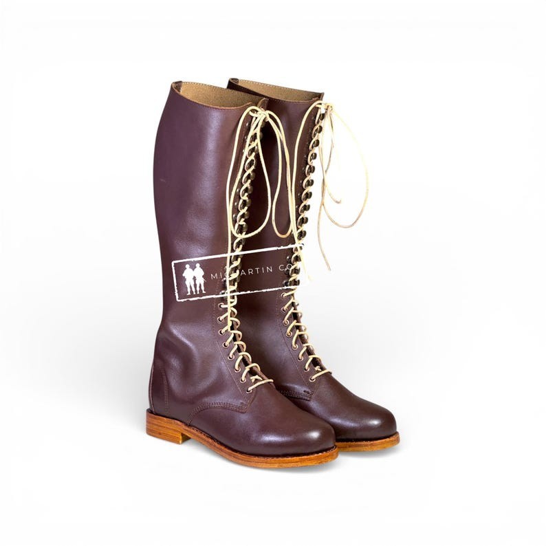 WWI AMERICAN AEF U.S. ARMY OFFICER’S HIGH LEATHER FIELD BOOTS, ALL SIZES