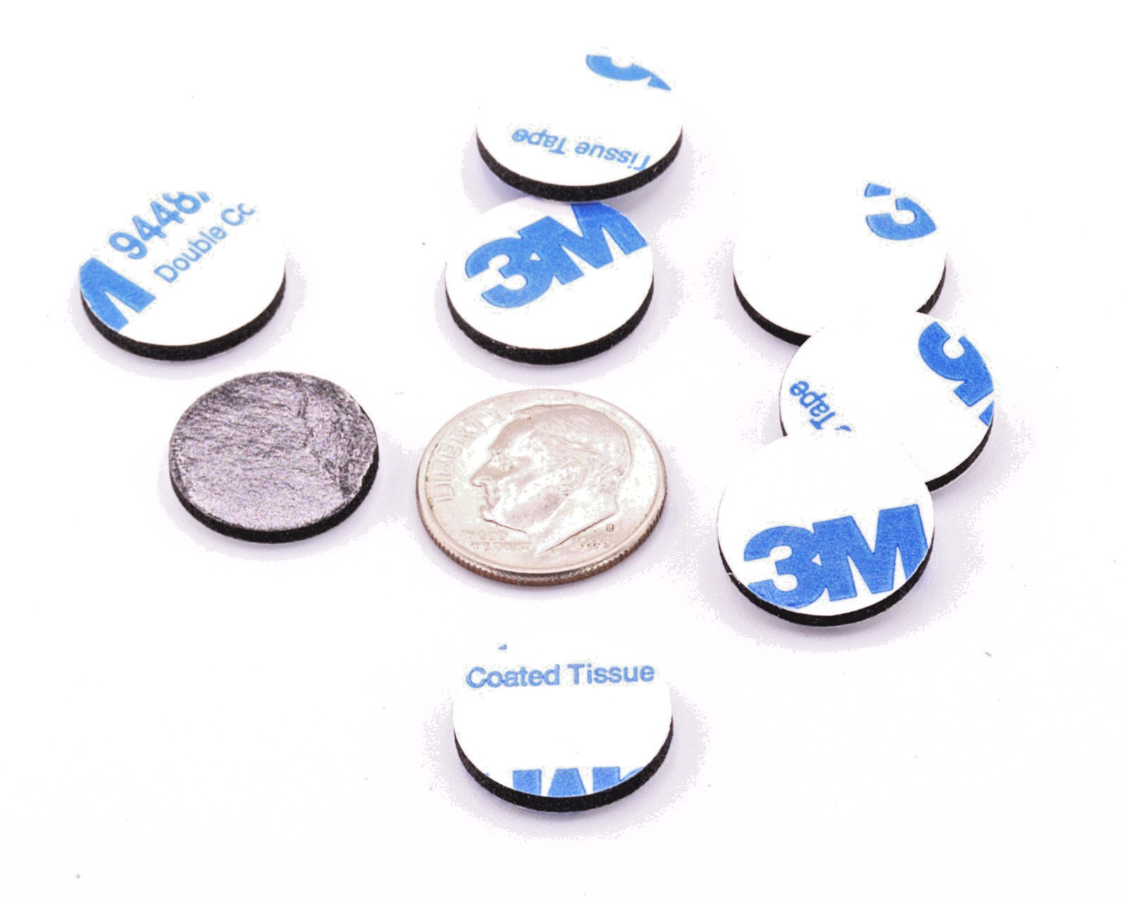 1/2" Dia x 1/16" Rubber Bonding Dots – Double-Sided Mounting Pads Fabrication