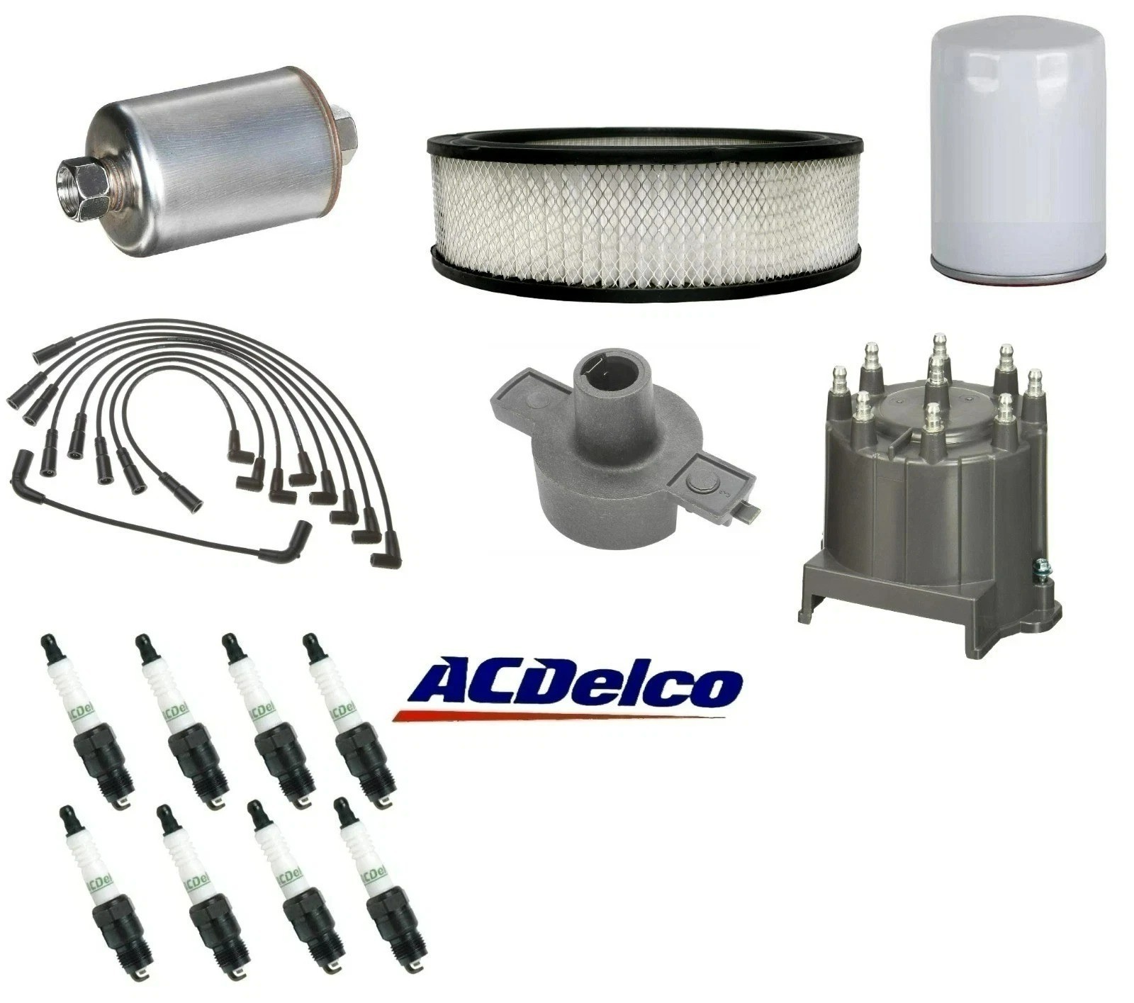 Tune Up Kit (OEM Wires & Plugs) 88-93 for Chevrolet GMC C&K1500 5.0L 5.7L 4x4