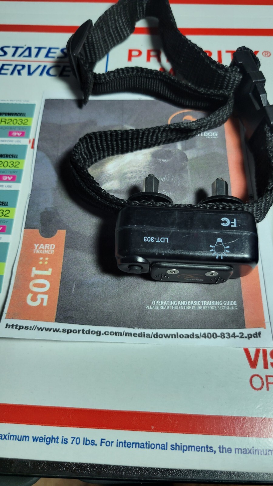 SportDog 105 Yard Trainer Small Little Lap Dog Pet Shock Training Leash Collar