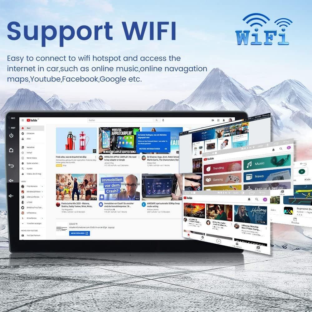 For Jeep Wrangler Unlimited 2007-2015 Apple Carplay 7" Car Radio Stereo GPS WIFI