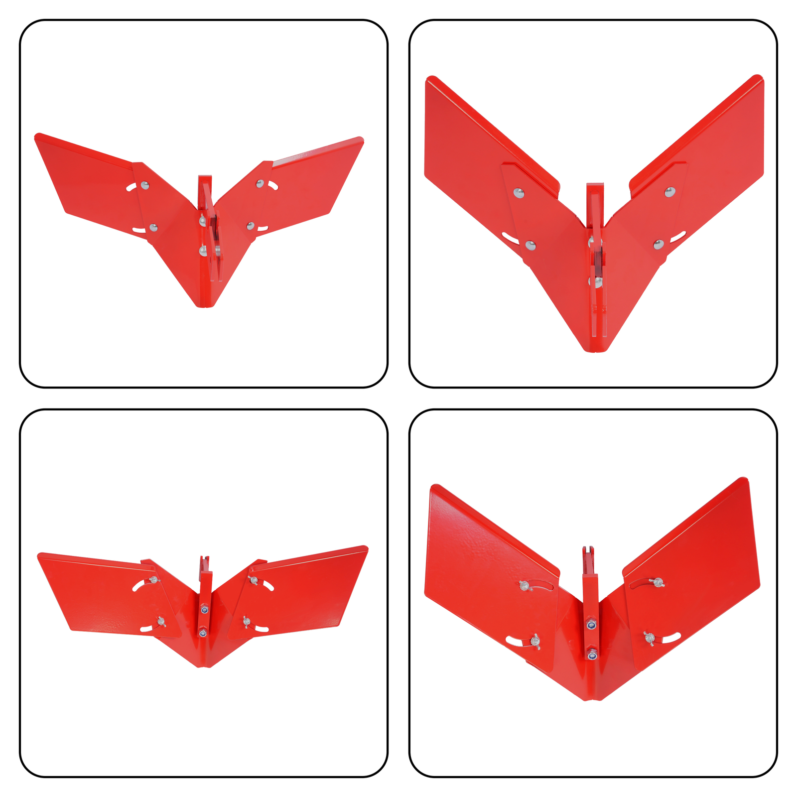 Red Adjustable Wing 15683 Hiller-Furrower Kit For Rear Tine Tillers Rototiller