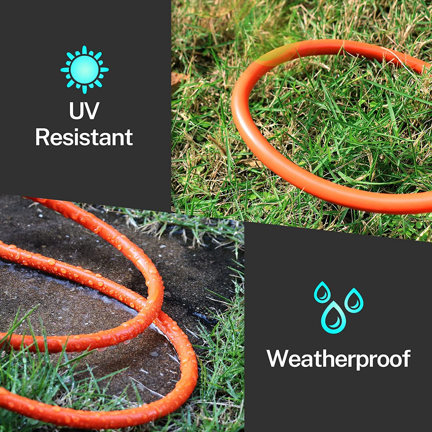 10/25/50/100 FT Heavy Duty Extension Power Cord Electrical Cable Indoor Outdoor