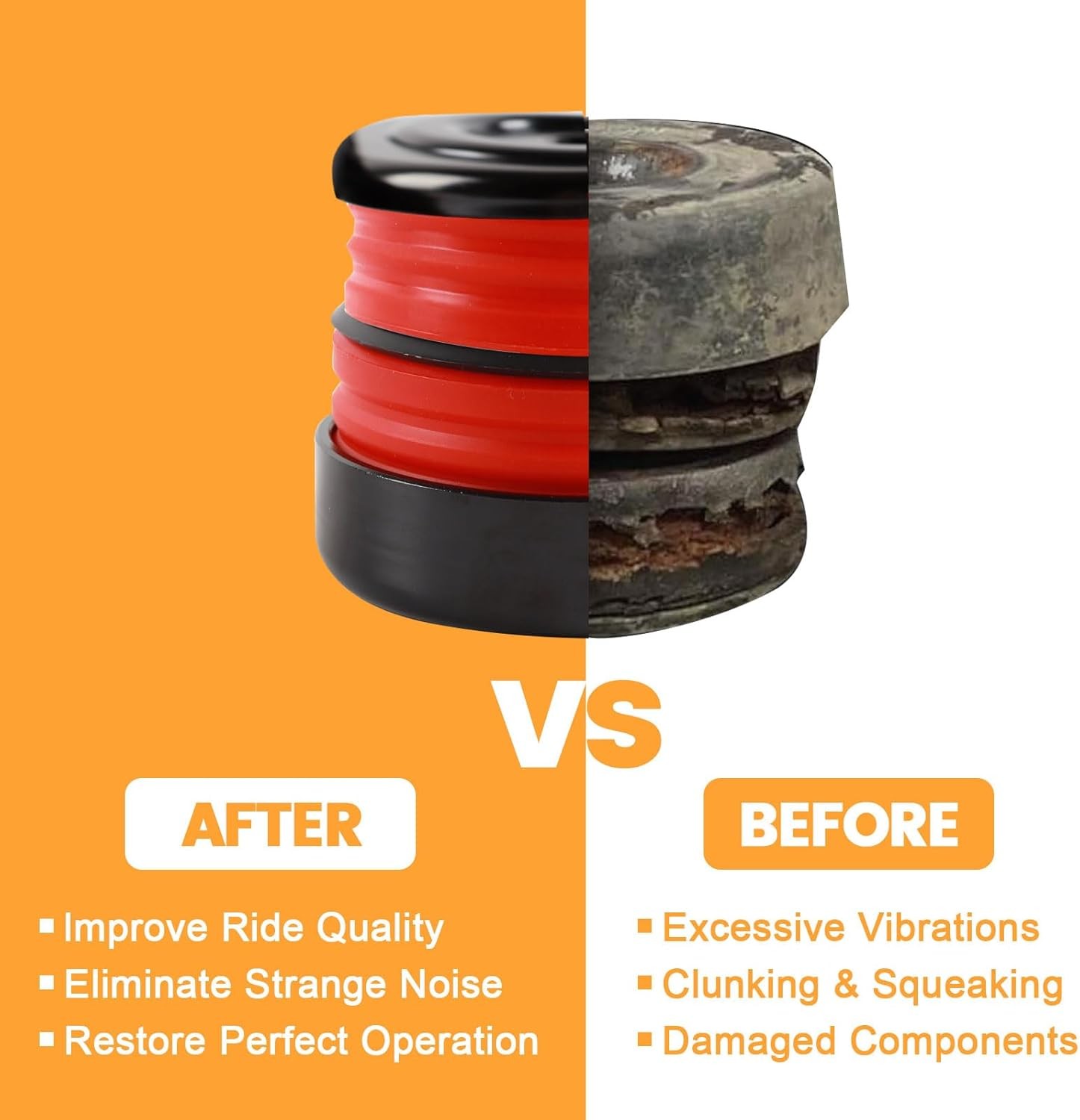 Silicone Body Mount Bushings Bolt Kit For Ford F250 F350 08-16 Crew Cab 2/4WD