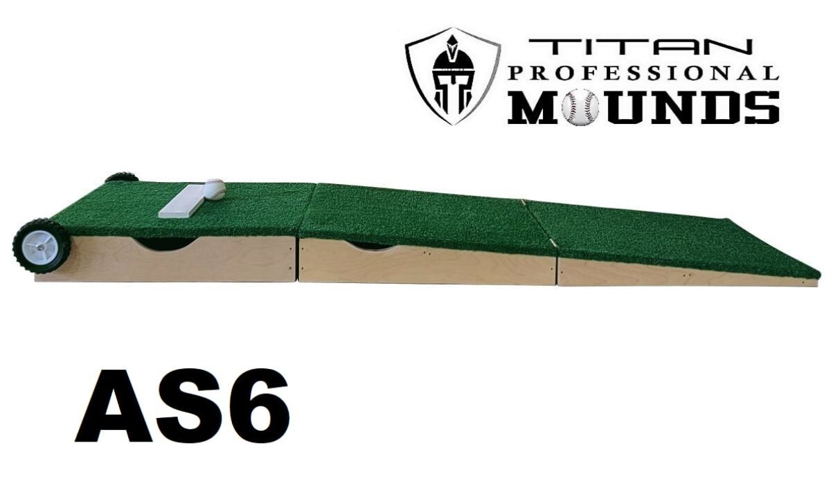 6 Inch Portable Youth Baseball Pitching Mound with Wheel Kit (Accordion Series)