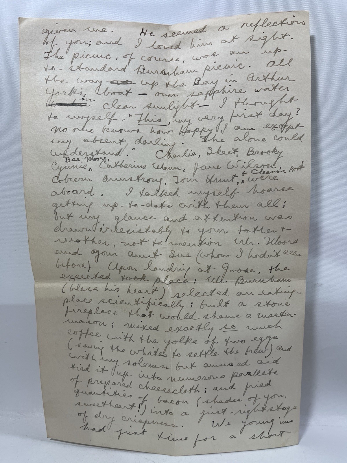 1920s Handwritten Love Letter – Steamship Romance Paris Venice Maine