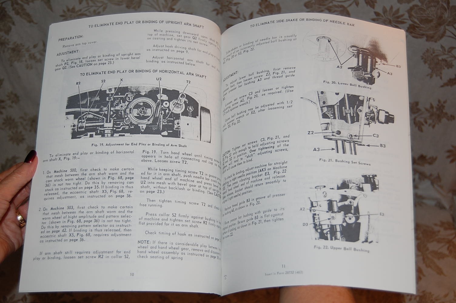 Factory Authorized Service Manual for Singer 500 500A 503 503A Sewing Machines