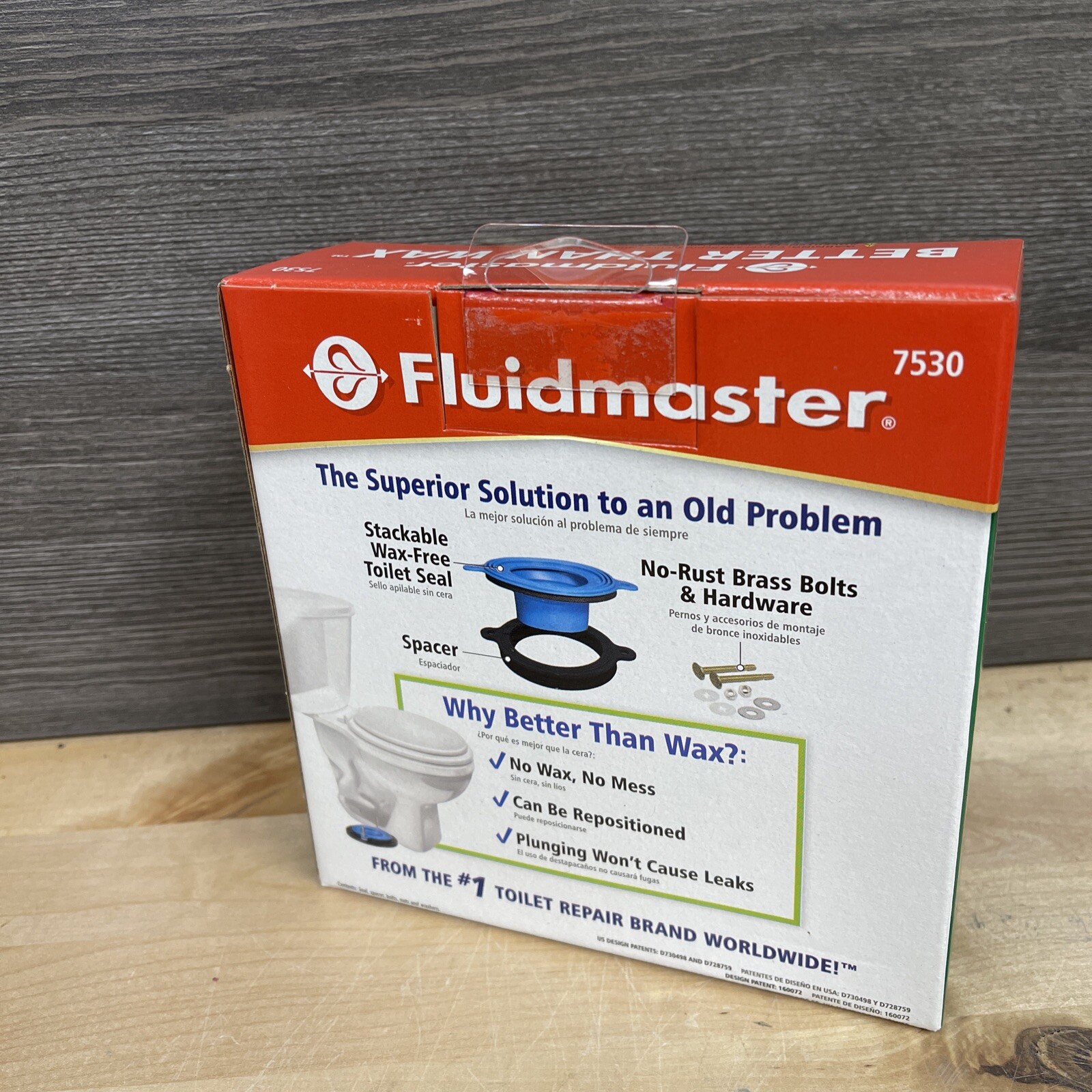 Fluidmaster Better Than Wax Toilet Bowl Gasket Universal Seal 7530 Brand New