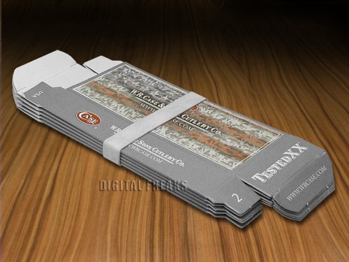 Case XX Grey & American Flag Standard Boxes for Pocket Knives