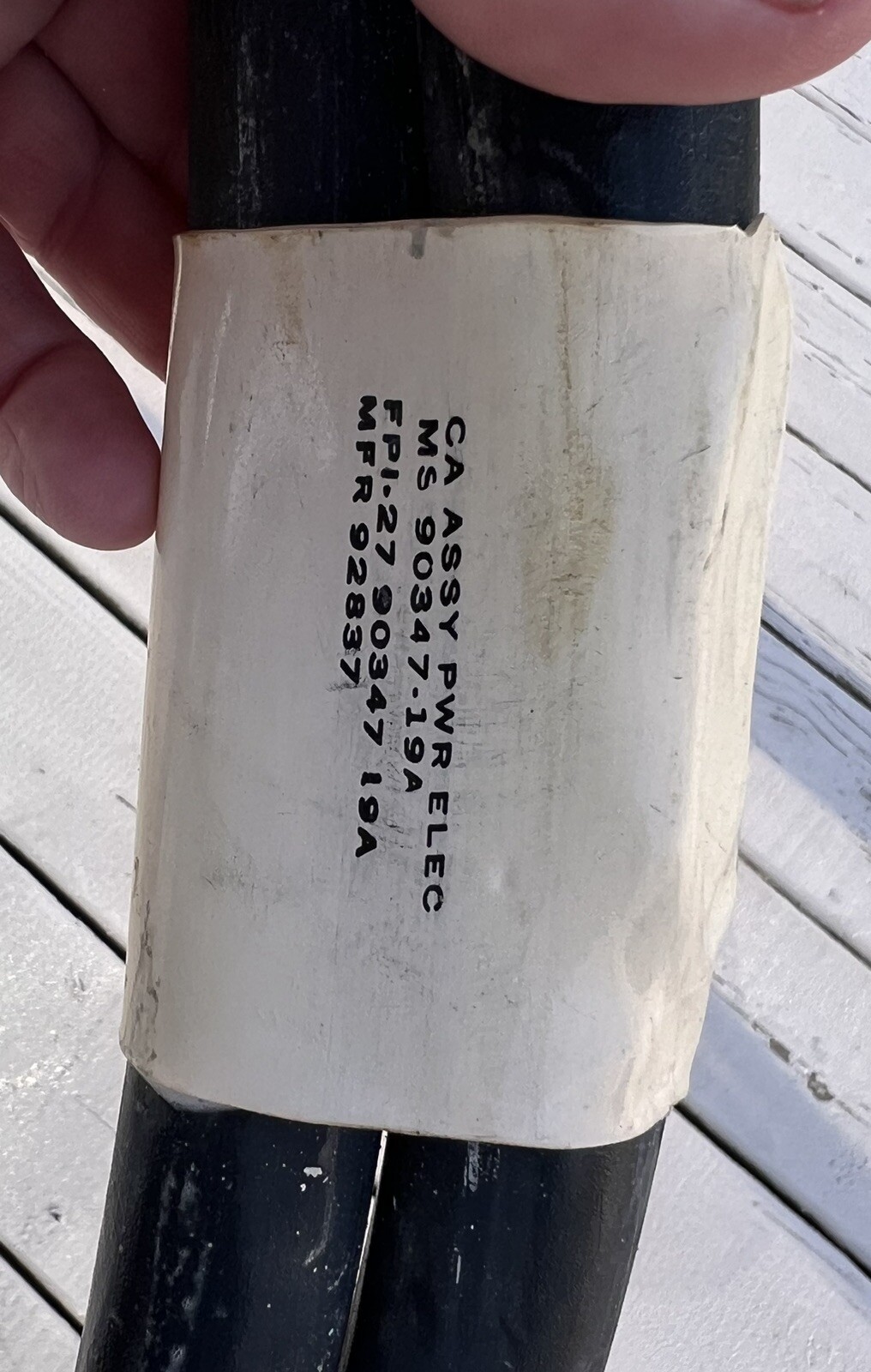 ANDERSON 28V DC Ground Power Unit Output Cable Assembly (20 ft. length) Military