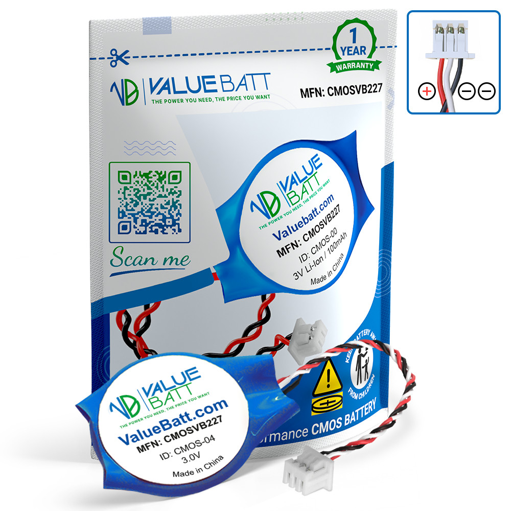 RTC CMOS BIOS BATTERY for Dell Latitude E4310 E5400 E6400 E6410 E6500 E6510 3Pin