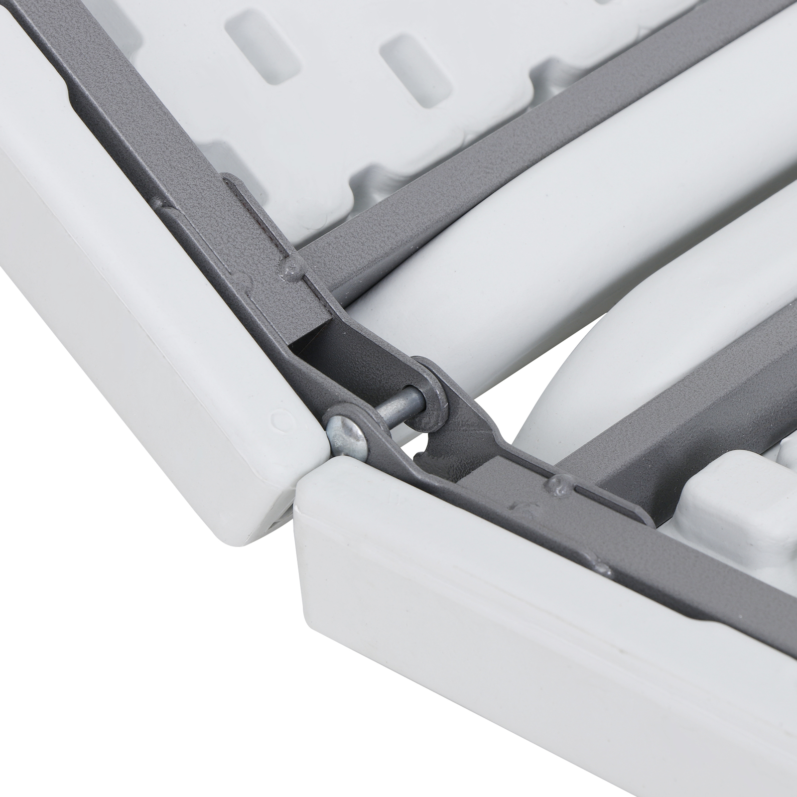 8FT Folding Table Fold-in-Half Plastic Dining Picnic Table for Outdoor w/ Handle