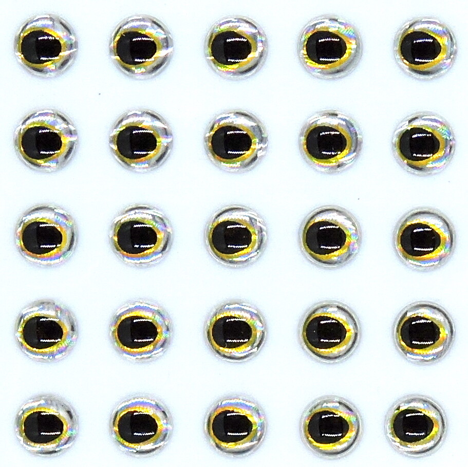 3D-Holographic Fishing Lure Eyes for Fly Tying 4MM, 5MM, 6MM, 7MM, 8MM