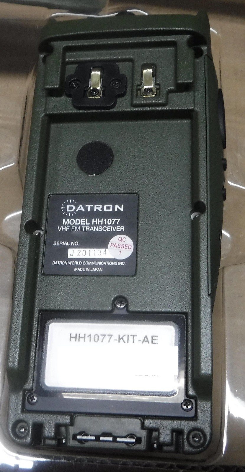 DATRON HH1077 KIT UNISSUED COND. LESS BATTERY AND PROG. CABLE FREE SHIPPING