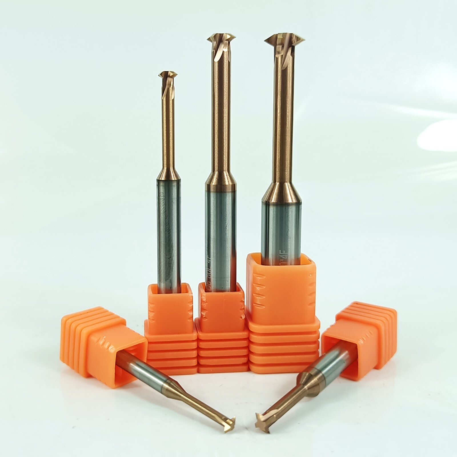 5pcsD2.0/3.0/3.9/4.85/5.9 Carbide Metric Thread Mill Cutter for Steel 60 Degrees