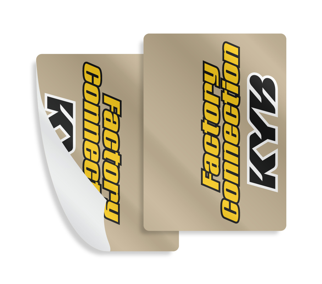 Factory Connection KYB Fork Stickers Suspension Decals Set (9x6.5)