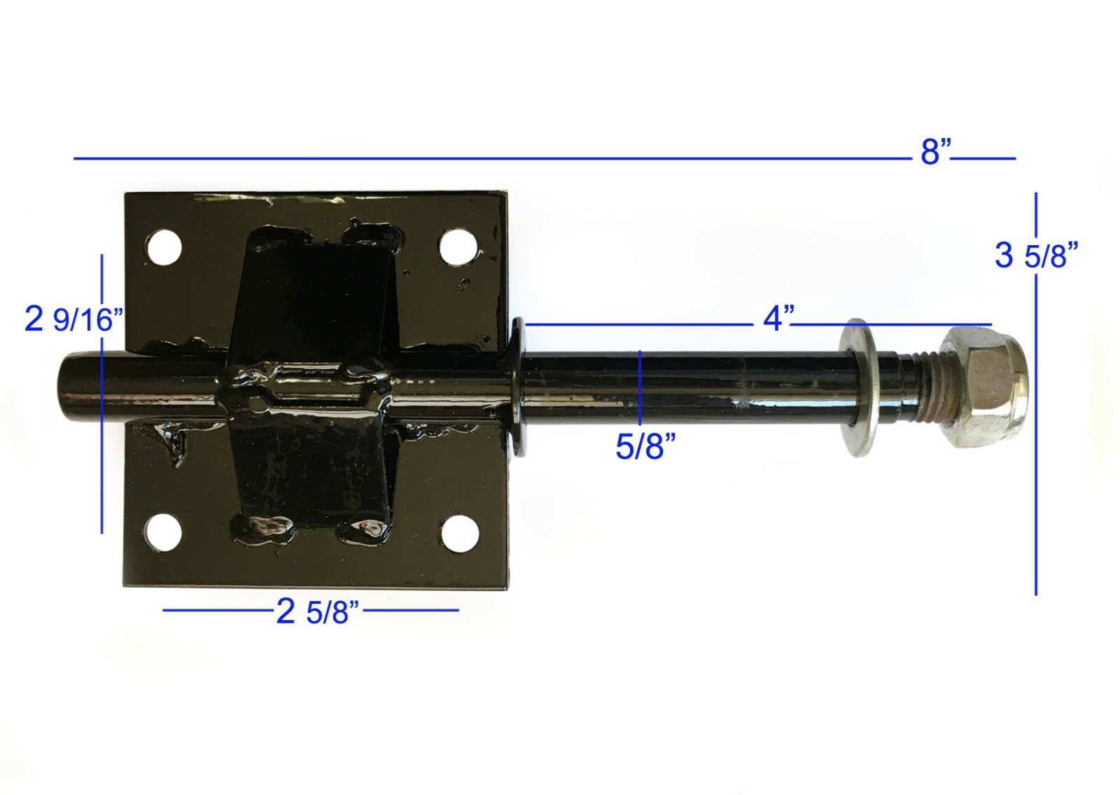 20 inch Heavy Duty Solid Rubber Cart Wheel Kit 800lb rating