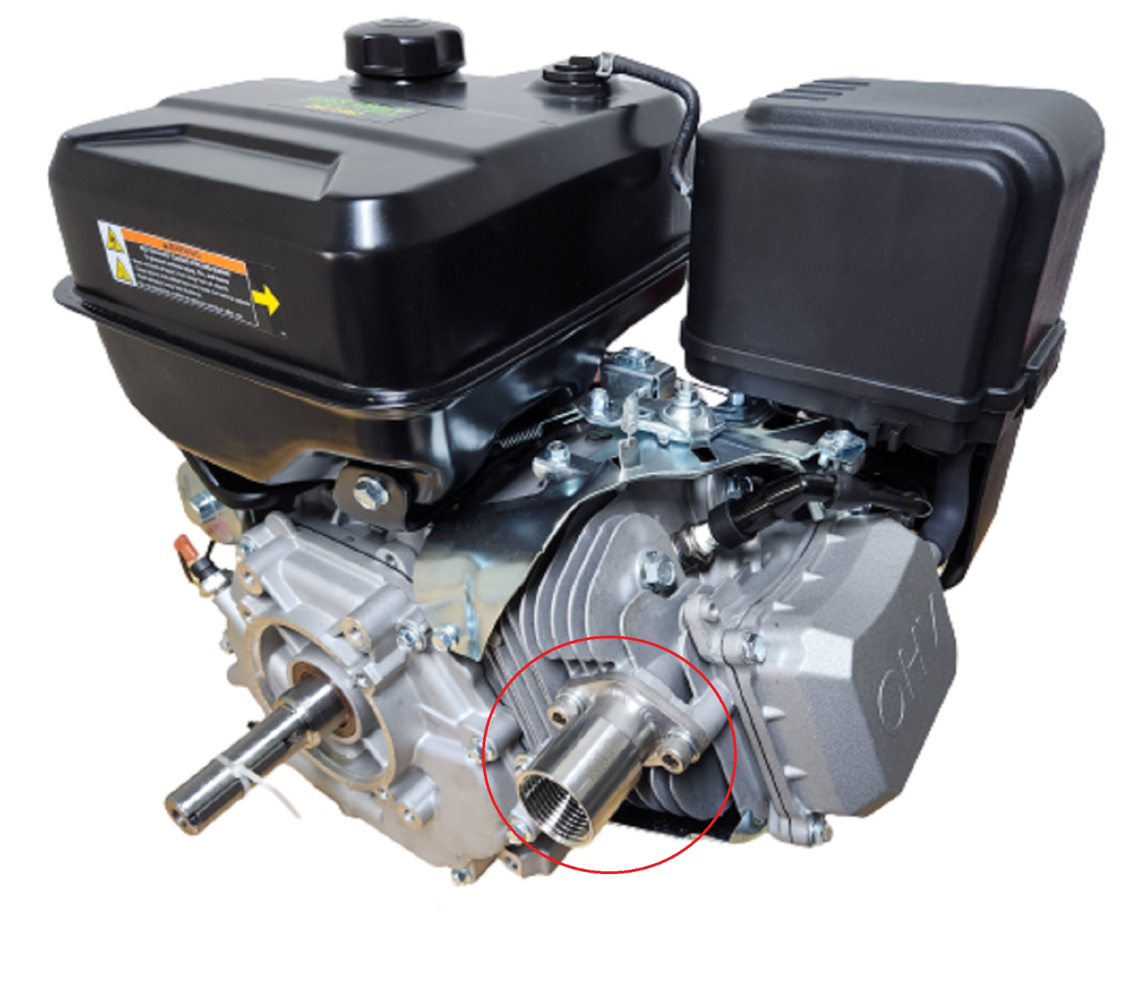 Exhaust Adaptor Male & Female 1" Flange for: Predator 420cc & 301cc, Honda GX270