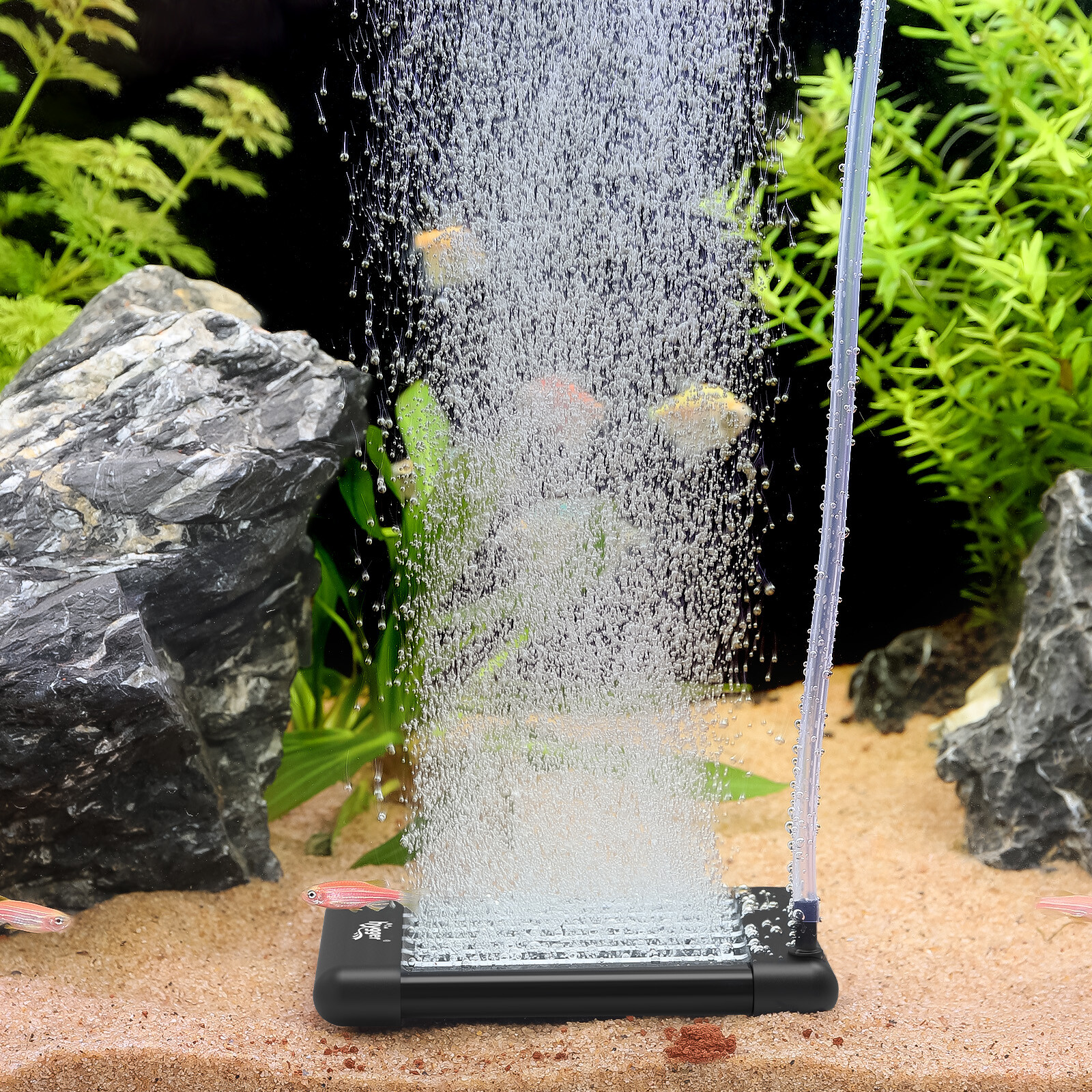 hygger Fish Tank Oxygen Disk Air Bubble Stone Aerator for Aquarium Pump