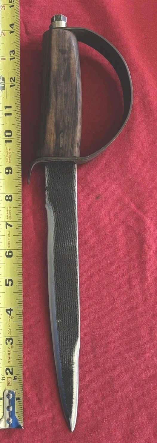 Civil War Reenactment Bowie Knife Brass Handle 9.25 Blade