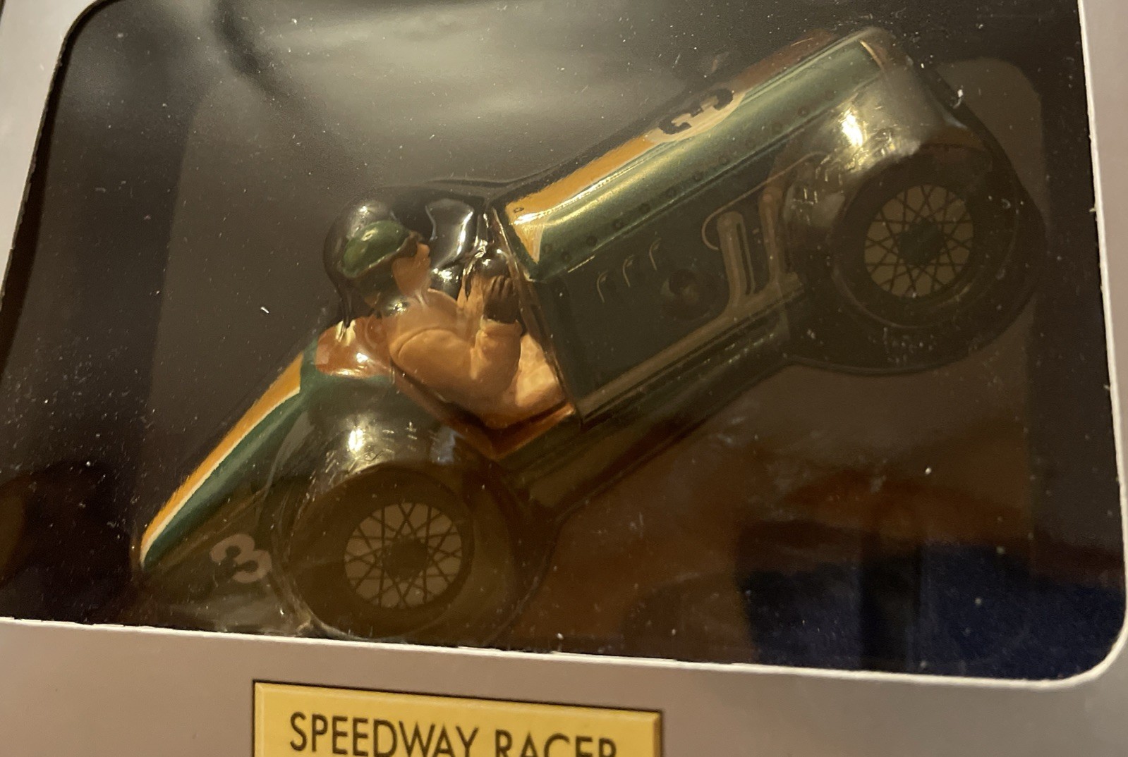 Schylling Speedway Racer Classic Wind-Up Tin Car #3 With Driver Limited Edition