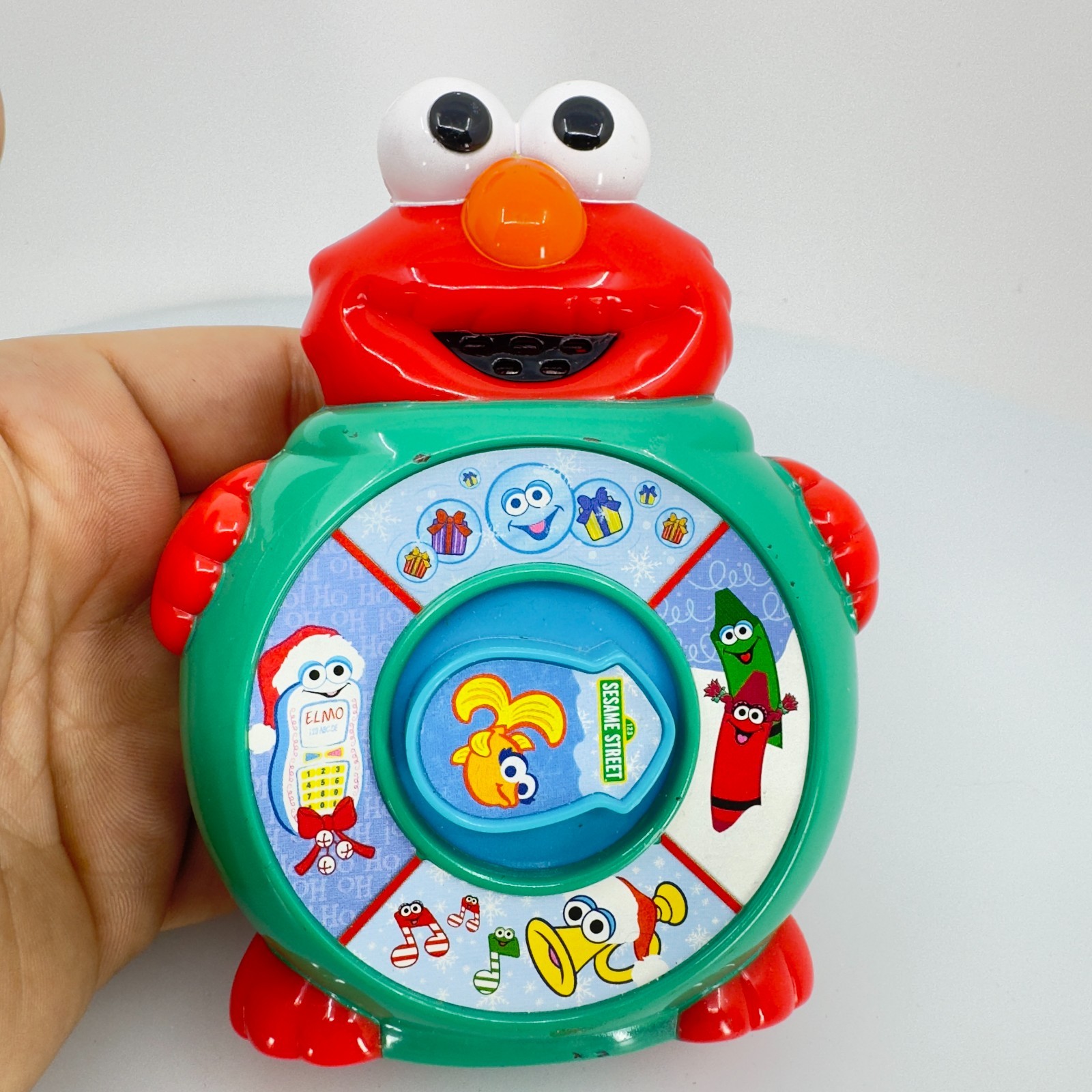 Vintage 2004 See 'N Say Junior Sesame Street ELMO Clip Toy Mattel Sound Works