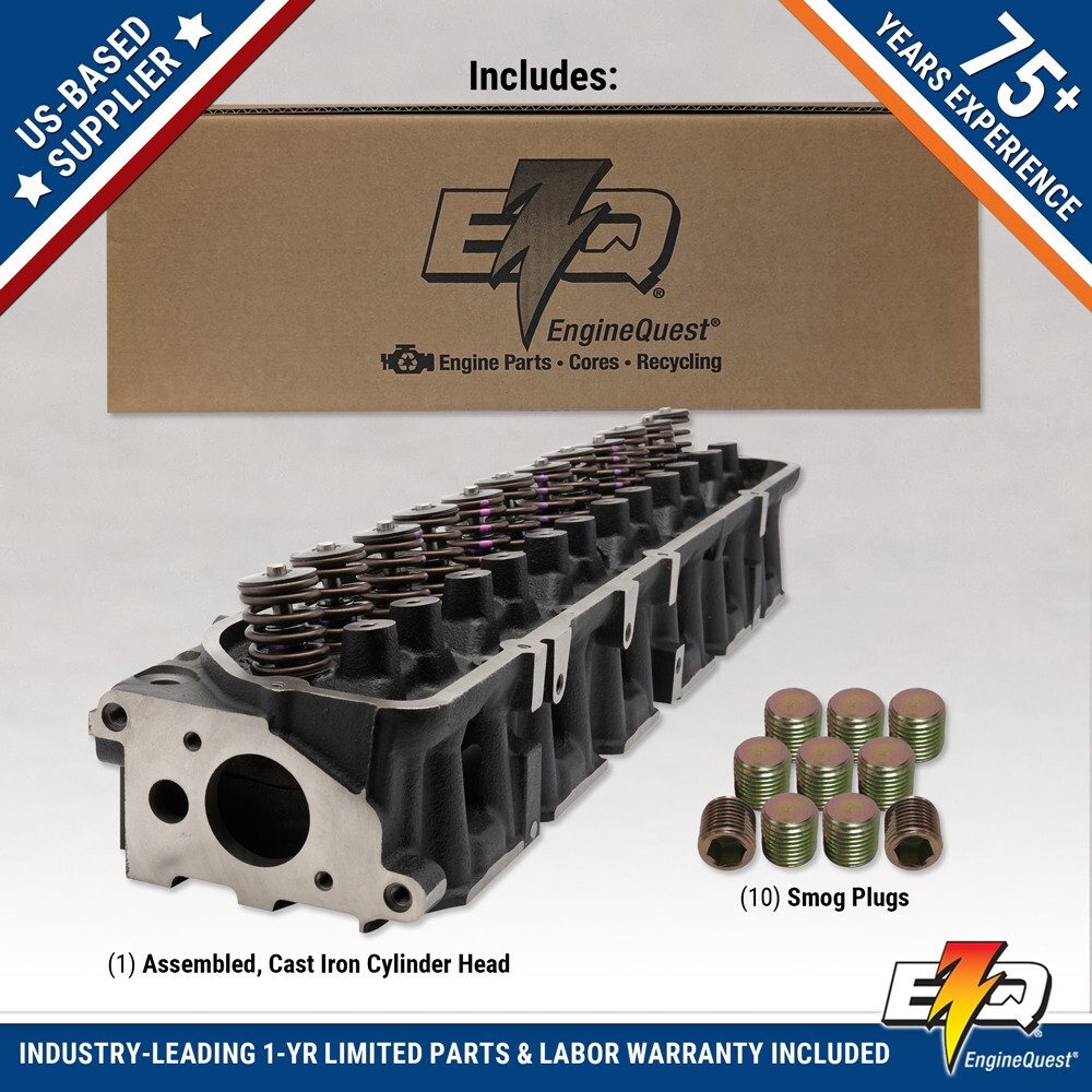 4.9L 300 CID Cylinder Head Assembly 1987-1996 | Complete Replacement Casting E7