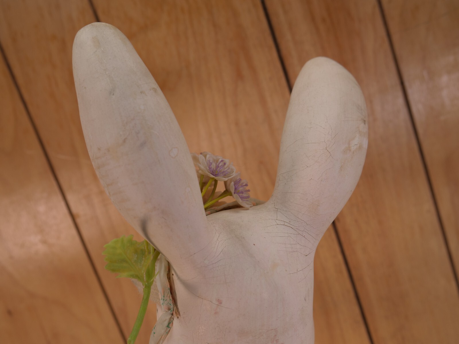 Vintage Hand Painted Large Easter Rabbit Statue RARE