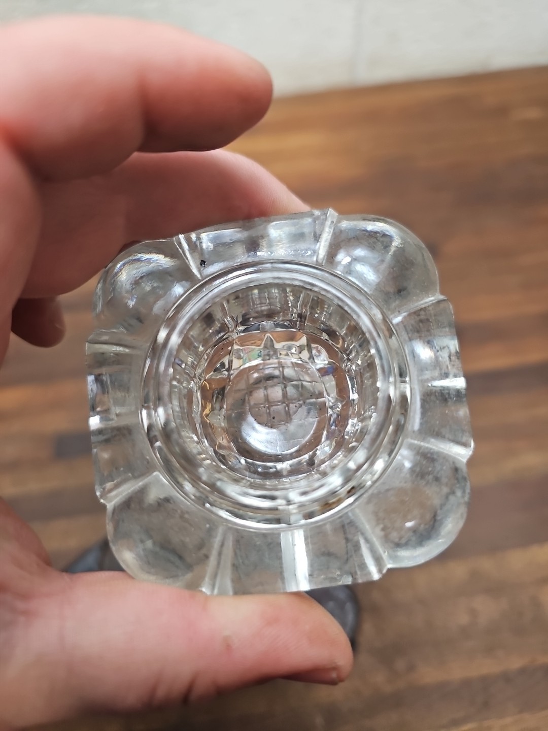 B34- Antique Victorian Cast Iron Double Inkstand with Inkwells incomplete 1800s