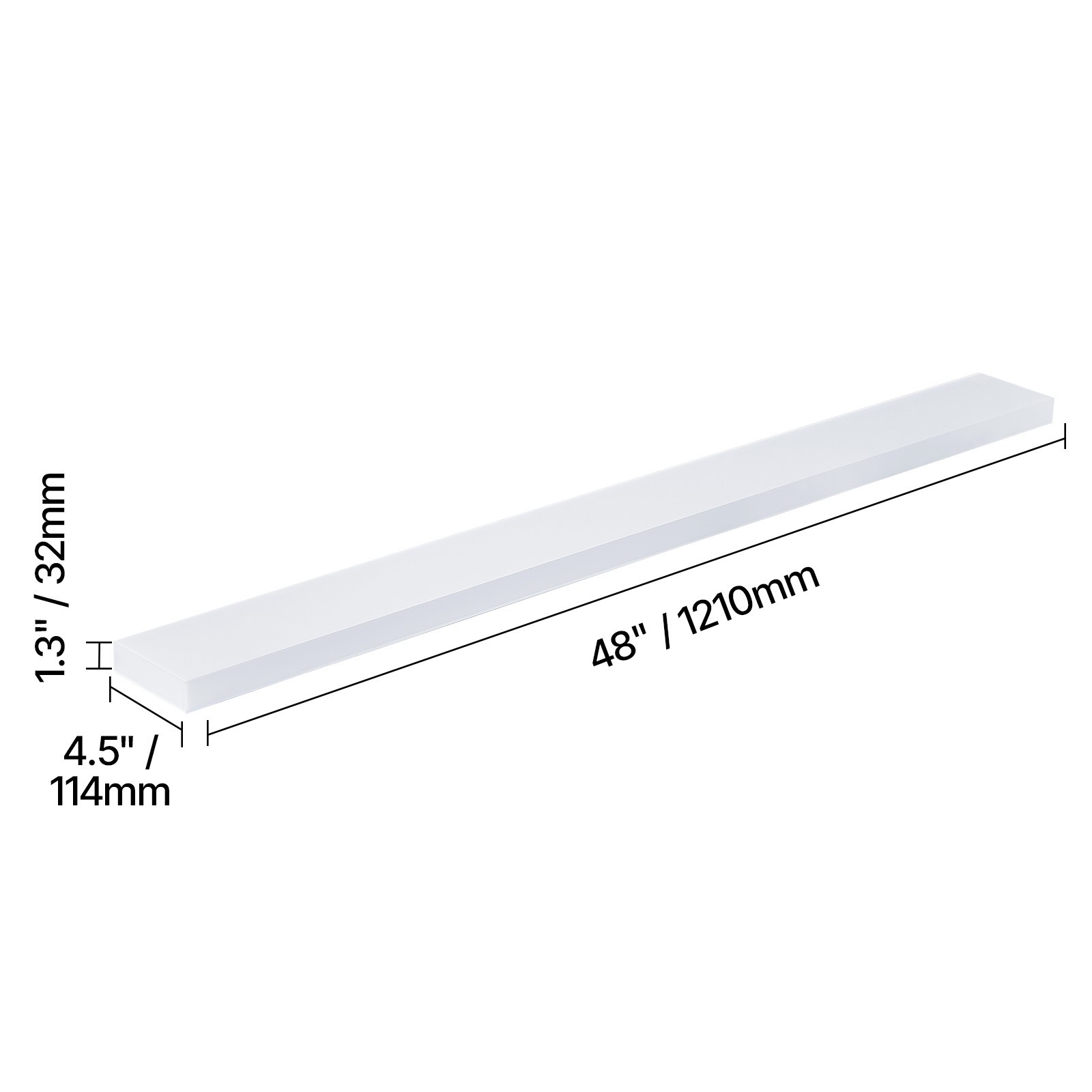 Uimoso LED Liquor Bottle Display Bar Shelf 1-Tier 48 Holds 12 Bottles