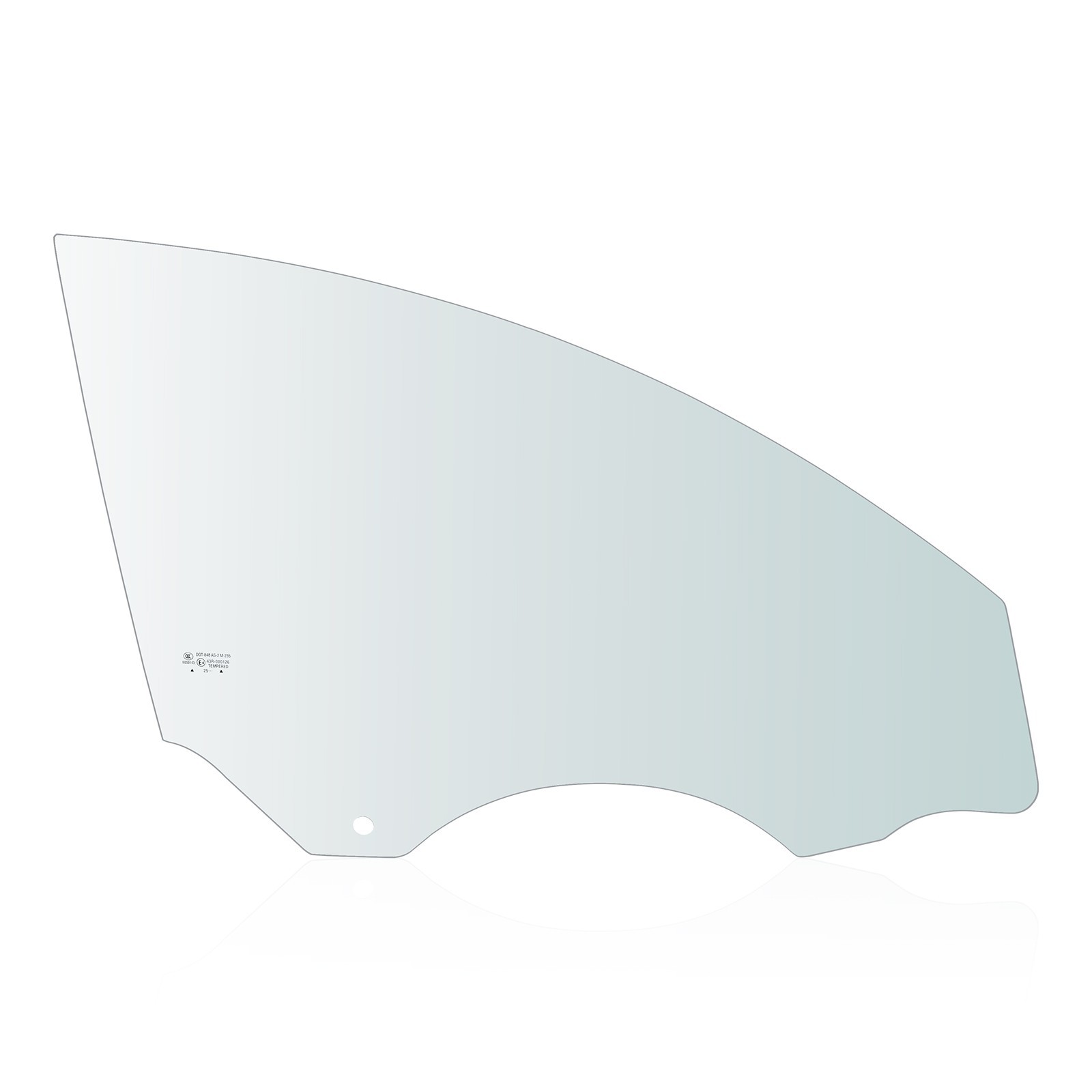 Right/Passenger Side Front Door Window Glass For 2020-2025 Tesla Model Y 4 Door