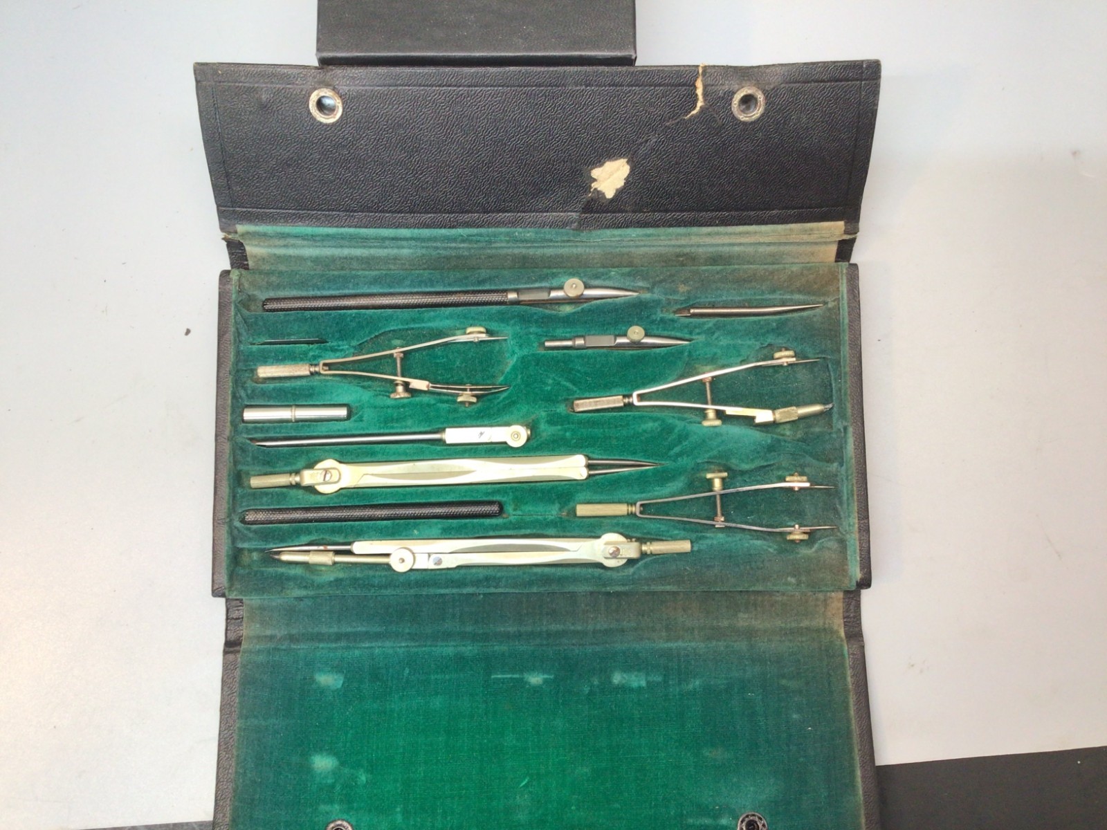 Complete 1920's Eichmuller & Co S-II Technical Drafting Set w/Orig. Case